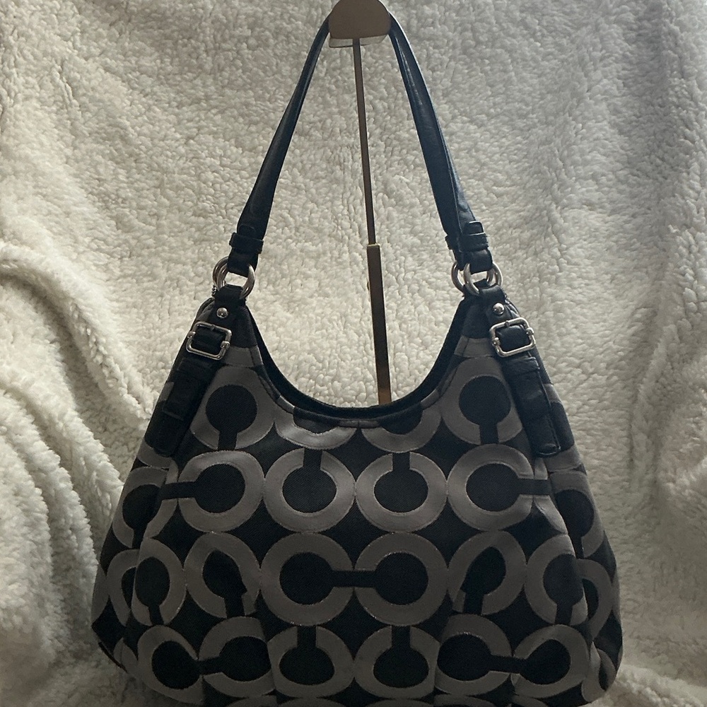 Coach Madison Maggie Op Art Shoulder Bag - Picture 3 of 12